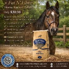 Fat N Fibre Horse Ration Pellet – Balanced Energy & Digestive