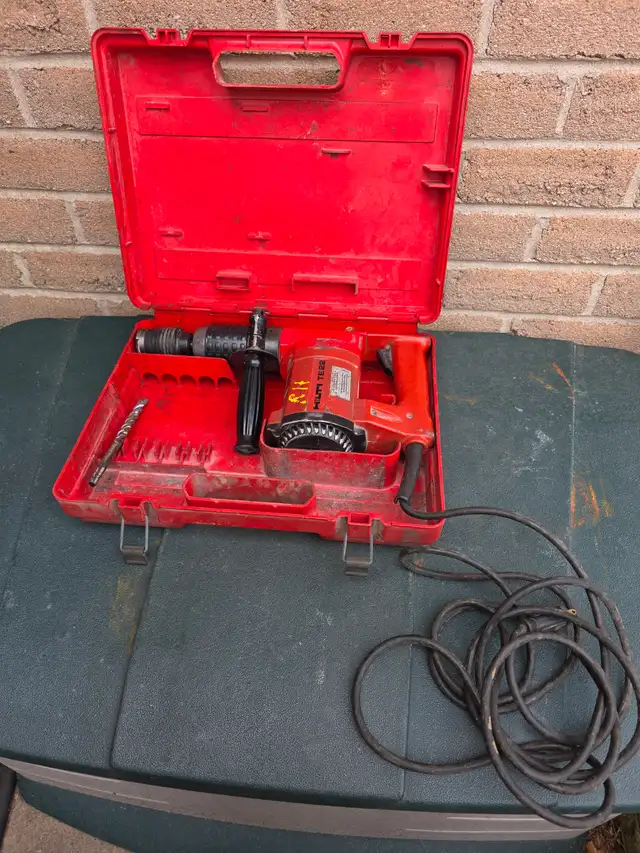 The Hilti TE 22 Corded SDS Plus Rotary Hammer Drill Plastic Case
