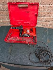 The Hilti TE 22 Corded SDS Plus Rotary Hammer Drill Plastic Case