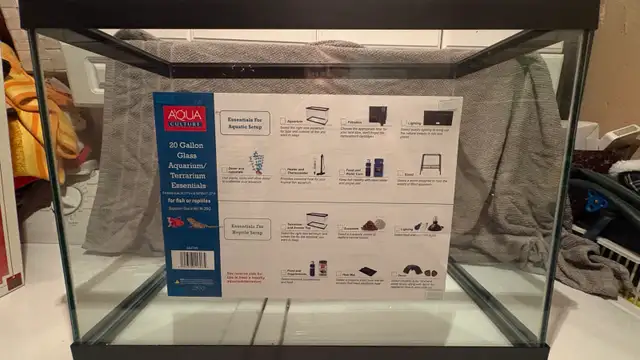 20 gallon fish tank Brand New no lid