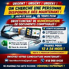 Aide au bureau - Numérisation factures