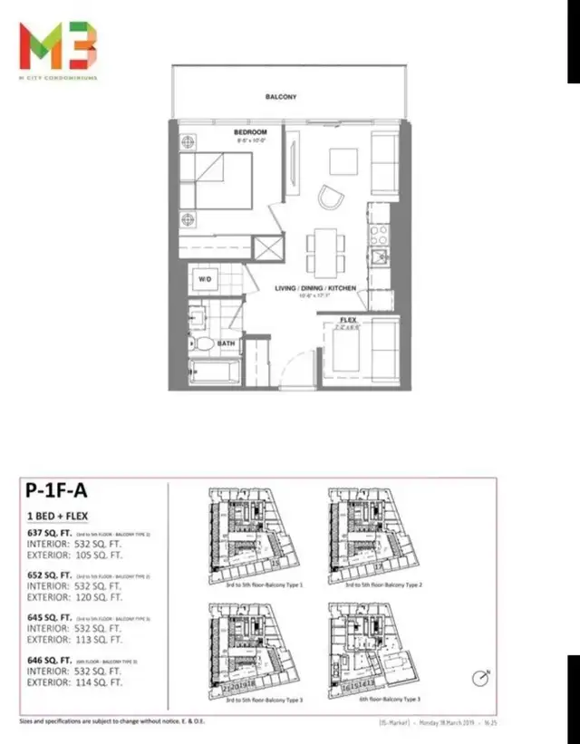 For Rent: 1 Bedroom  Den Condo –  Mississauga - Photo 3