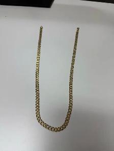 Gold Plated Cuban Link Chain  Heavy & Stylish  44g