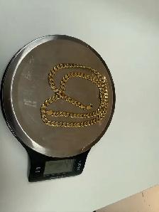 Gold Plated Cuban Link Chain  Heavy & Stylish  44g - Photo 5