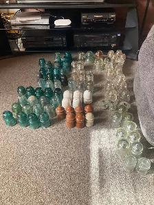 antique glass insulators