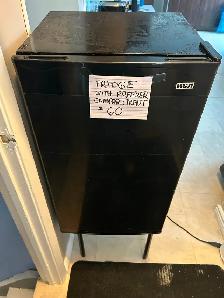 RCA Black Mini Fridge with Freezer Compartment