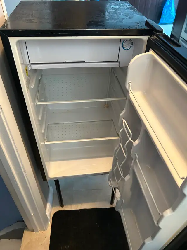 RCA Black Mini Fridge with Freezer Compartment - Photo 2