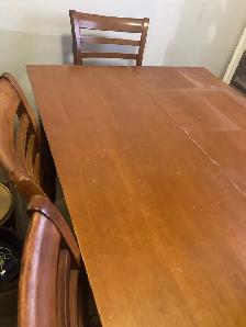 dining table and chairs