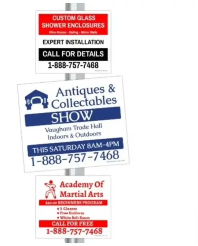 Traffic Light Pole Sign installer