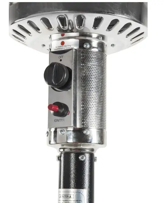 Patio Heater – Black & Stainless Steel – Propane – Like New – Mo - Photo 3