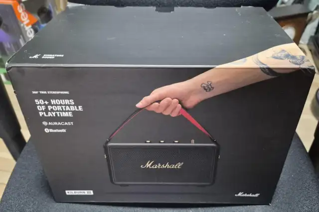 MARSHALL KILBURN III BLUETOOTH SPEAKER – SEALED BOX – $350