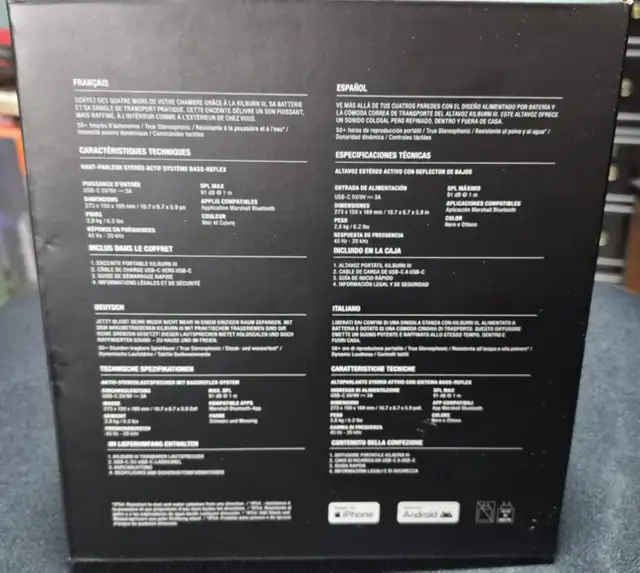 MARSHALL KILBURN III BLUETOOTH SPEAKER – SEALED BOX – $350 - Photo 3