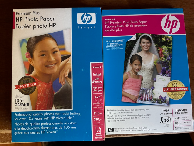 PAPIER PHOTO HP PREMIUM PLUS AUBAINE!