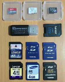Memory Cards: 512/128/256/64/32/4 gb MicroSD, 8/4/2 gb SD - Photo 3
