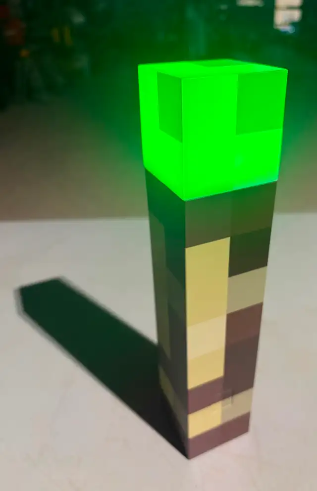 Minecraft Torch Atmosphere Lamp (Rechargeable) - New In Box!