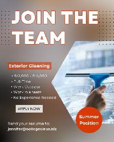 FULL TIME Exterior Cleaning Summer Job (CALGARY, AB)