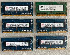 DDR3 SODIMM Laptop RAM 1GB Total 6 pcs. $10 for all