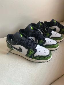 Nike Air Jordan 1 Low Electric Green Sneakers Authentic