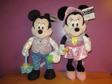 COUPLE MINNIE MICKEY MOUSSE DE PAQUES