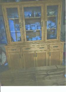 SOLID OAK CHINA CABINET