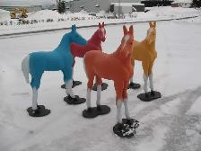 Animaux en résine grandeur nature (vache, cheval, poney) - Photo 4