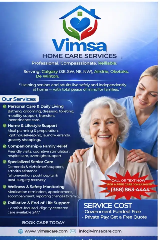 HOME CARE SERVICES IN CALGARY