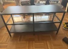 Brown TV Stand only - NO TV - will hold 52' TV