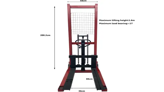 2200lbs Manual Hydraulic Pump Forklift Pallet Lifting 153162 - Photo 3