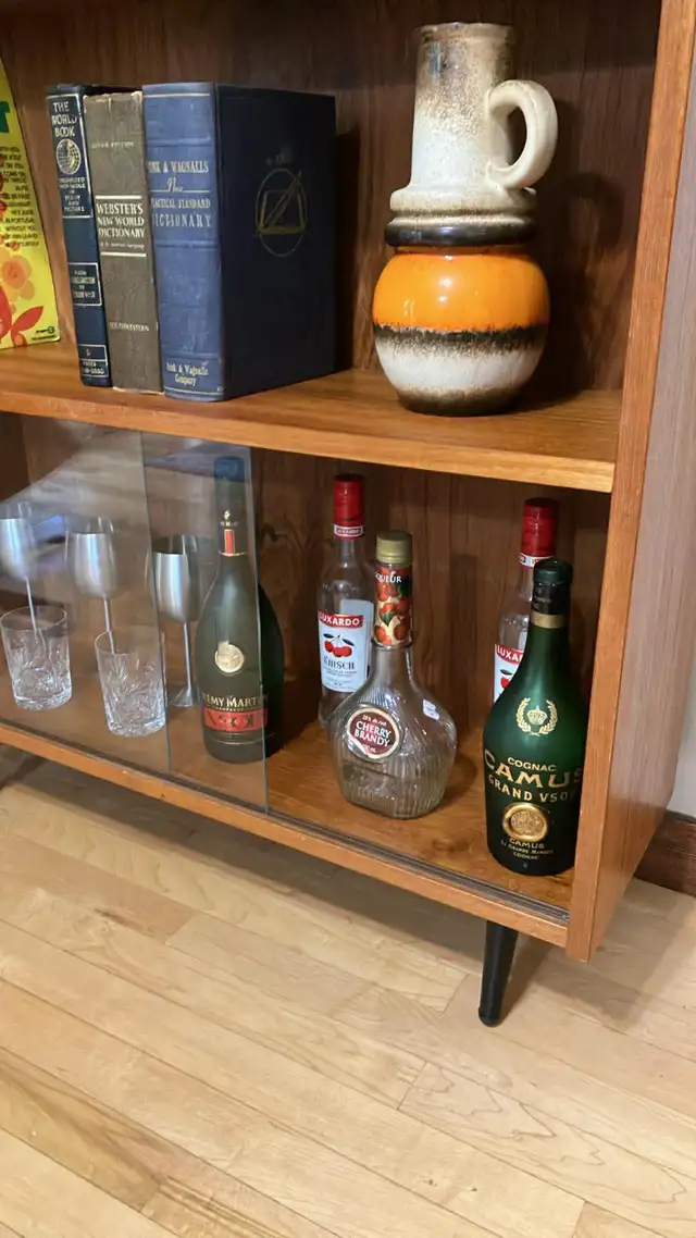 Mid century. TEAK TECK. Crédence, buffet, bar, bibliothèque, vit - Photo 7