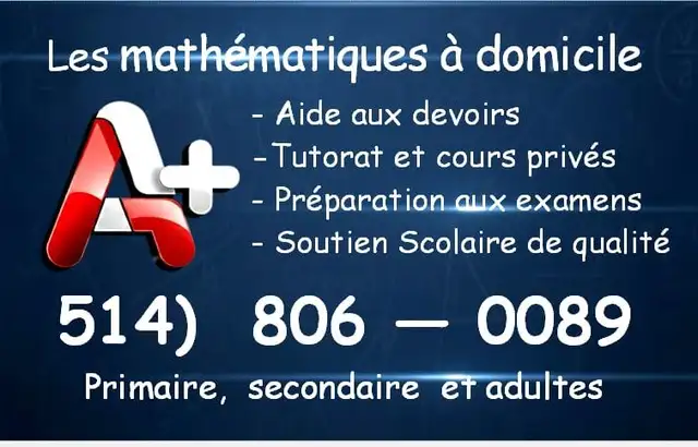 Cours de maths à distance/en ligne, Tutorat et aide aux devoirs