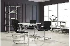 Round Glass Table   4 Chairs Only $499.