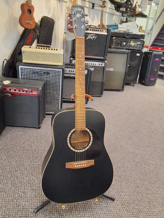 Art & Lutherie CEDAR Black Acoustic Guitar