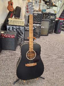 Art & Lutherie CEDAR Black Acoustic Guitar