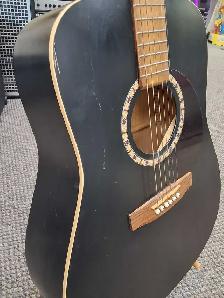 Art & Lutherie CEDAR Black Acoustic Guitar - Photo 3