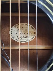 Epiphone AJ 100 EB Acoustic Electric Guitar - Photo 2