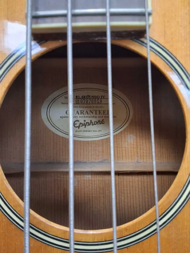 Epiphone El Segundo IV Acoustic Electric Bass - Photo 2