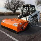 72" Rotary Broom – Fits Skid Steer, Industrial Grade