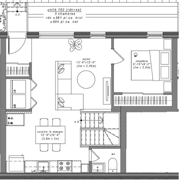 Superbe 5 ½ sur deux niveaux – À deux pas du métro Charlevoix - Photo 10