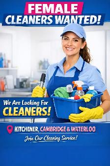Cleaners Wanted/ Female Cleaners