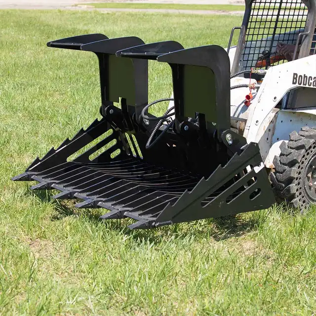 72" Grapple Bucket – Move Rocks & Debris Fast