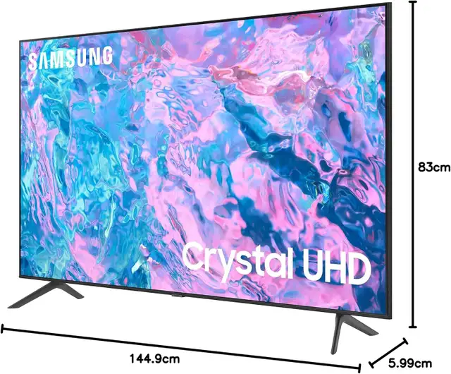 65 Inch Samsung Smart TV, model UHD CU7000, LIKE NEW! - Photo 5