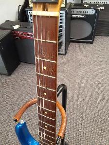 Miltone Electric Blue Guitar - Photo 4