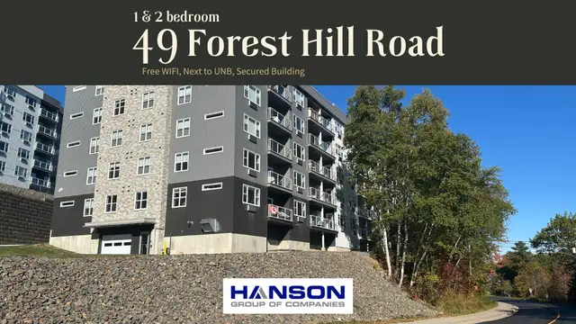 305-49 Forest Hill, Modern 1-Bed Apt Near UNB, Available July1