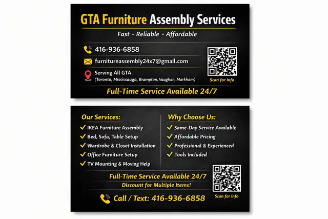 Need furniture assembled fast? ️