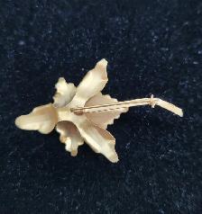 18k Tri-Colour Gold 5.1gr Brooch with White Pearl - Photo 4