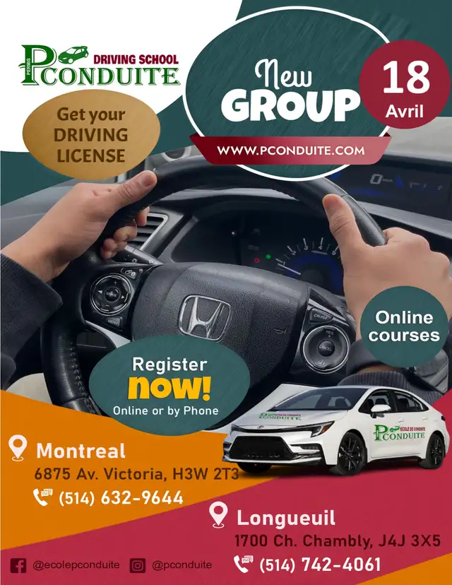 Driving Practices or Full Program - Driving School (online)