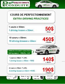 Cours de perfectionnement/Driving practices (45$/H 10heures) - Photo 3