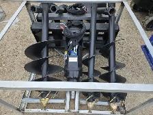 3-Bit Skid Steer Auger – 9",12",18" Sizes