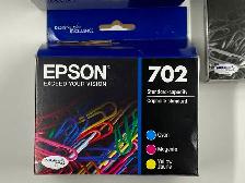 Genuine Epson 702 Colour and Black Ink Cartridges. - Photo 2