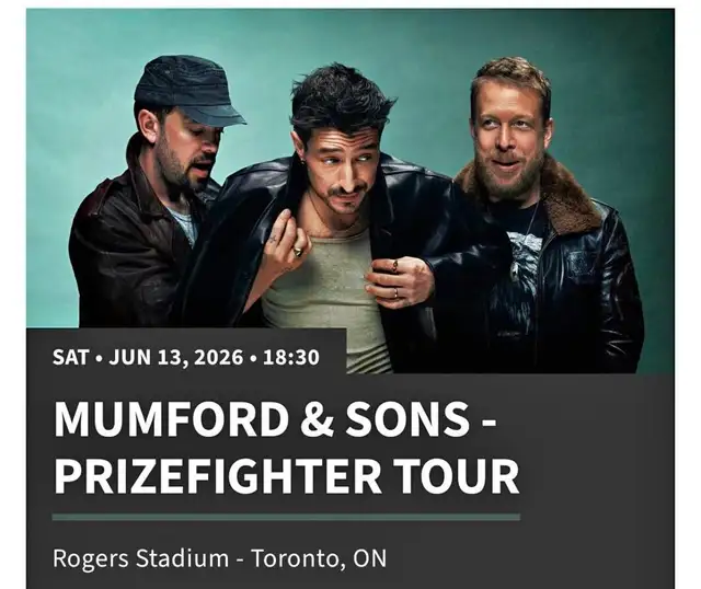 Mumford and Sons Prizefighter Tour - Rogers Stadium